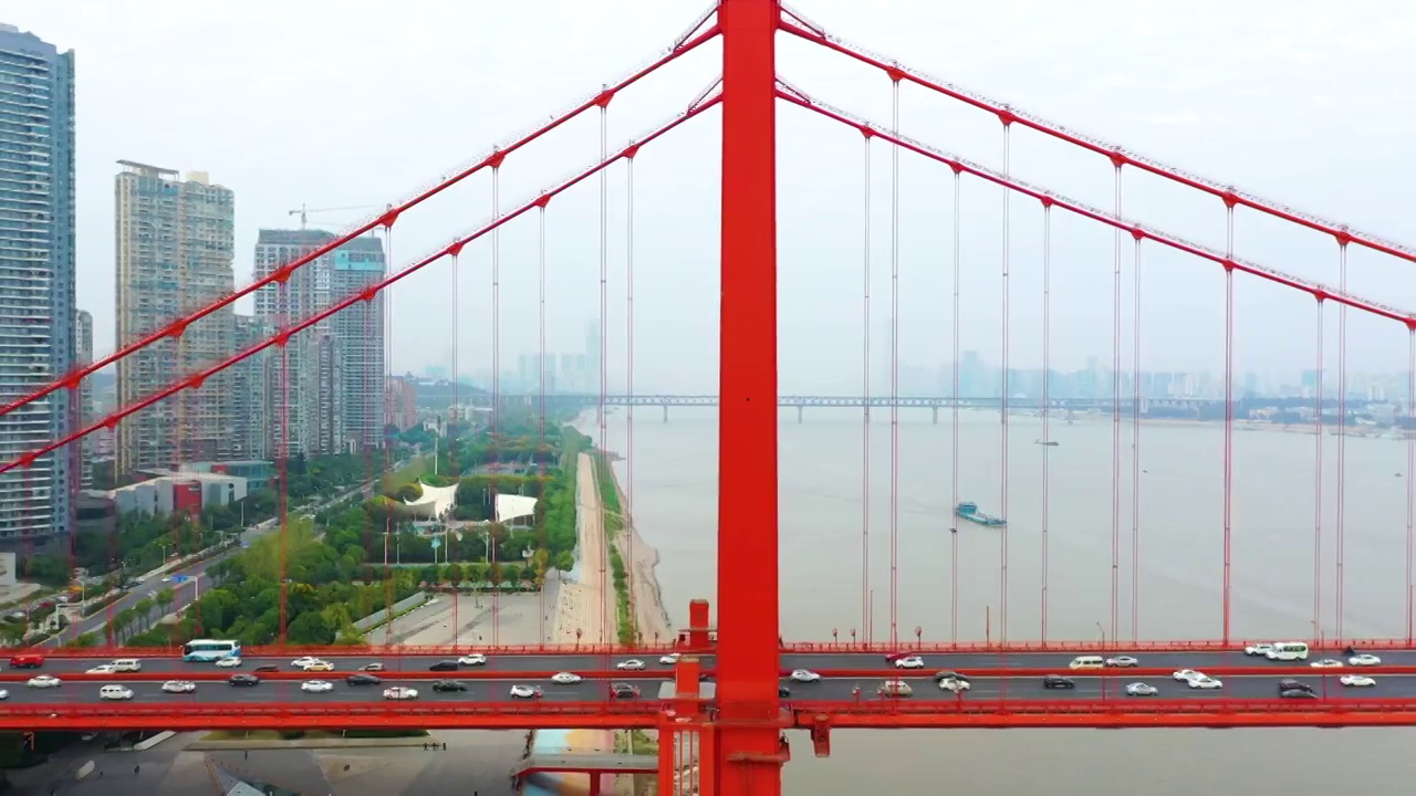 武汉鹦鹉洲大桥视频下载