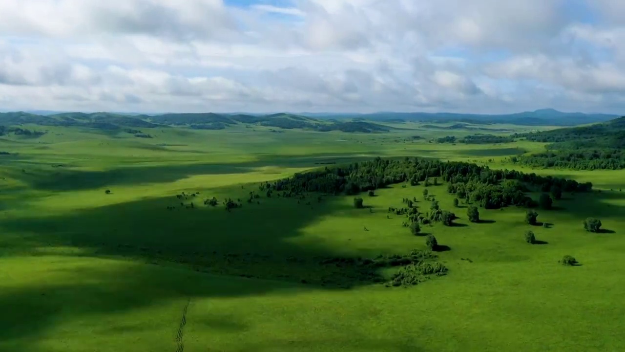 草原，流云，牧场视频素材