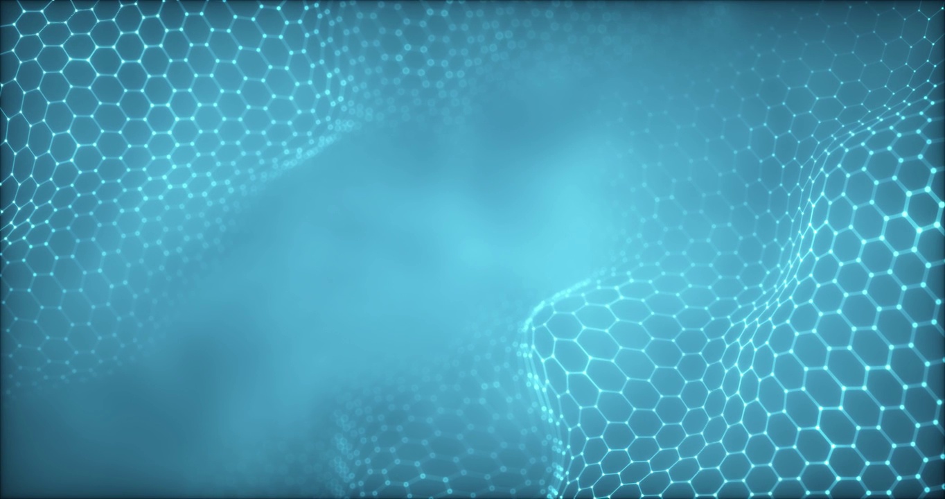 3D渲染的科幻粒子背景视频素材