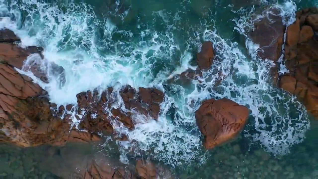 海面，海水，礁石视频下载