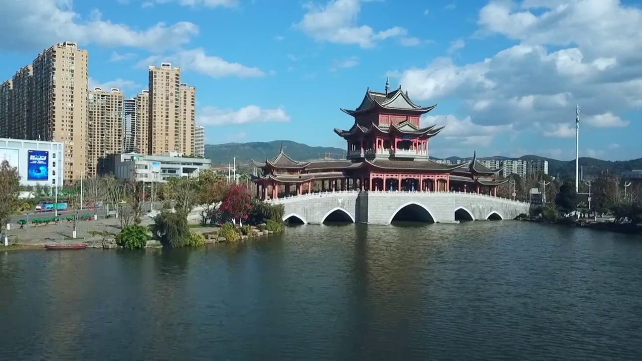 云南省玉溪市红塔区兰溪桥视频下载