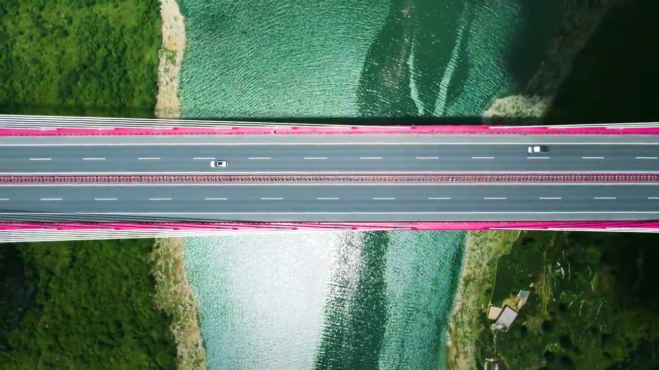 航拍贵州毕节乌江鸭池河大桥航拍视频素材