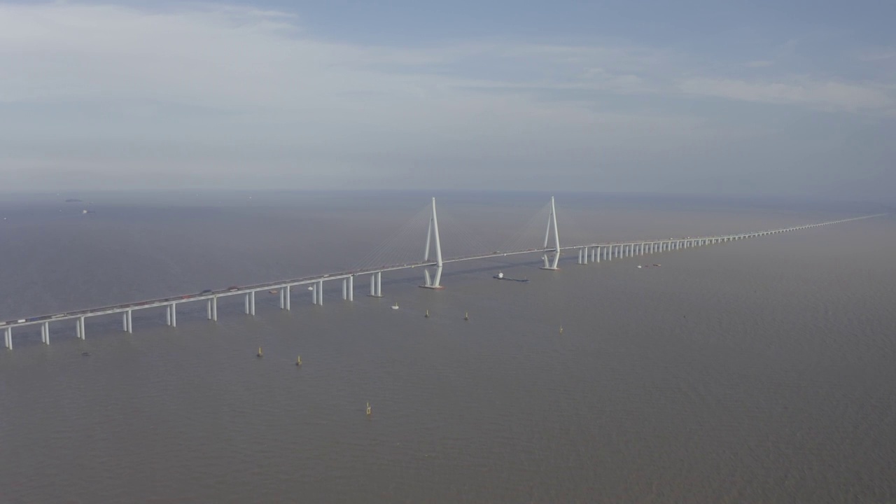 杭州湾跨海大桥视频素材
