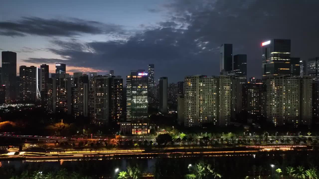 深圳市南山区人才公园风光视频素材