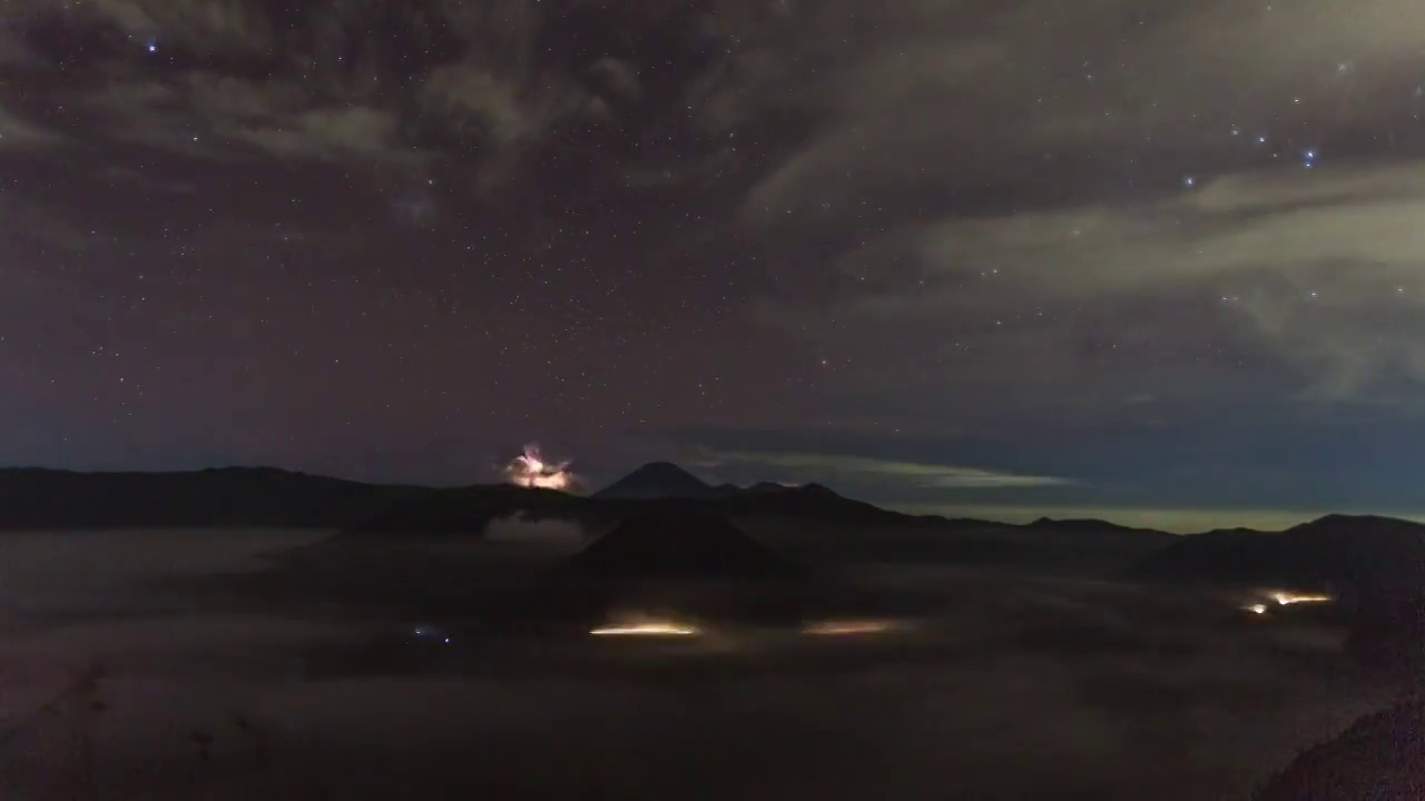 印度尼西亚婆罗摩火山延时视频下载