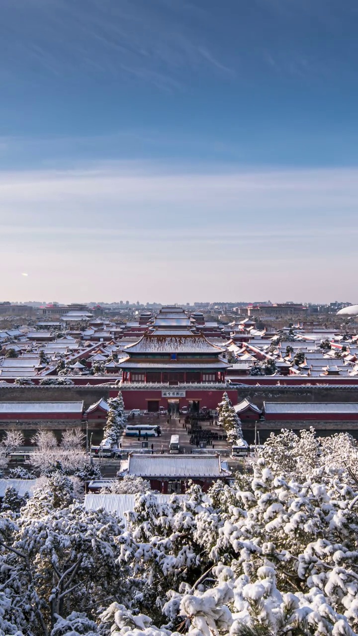 故宫雪景视频素材