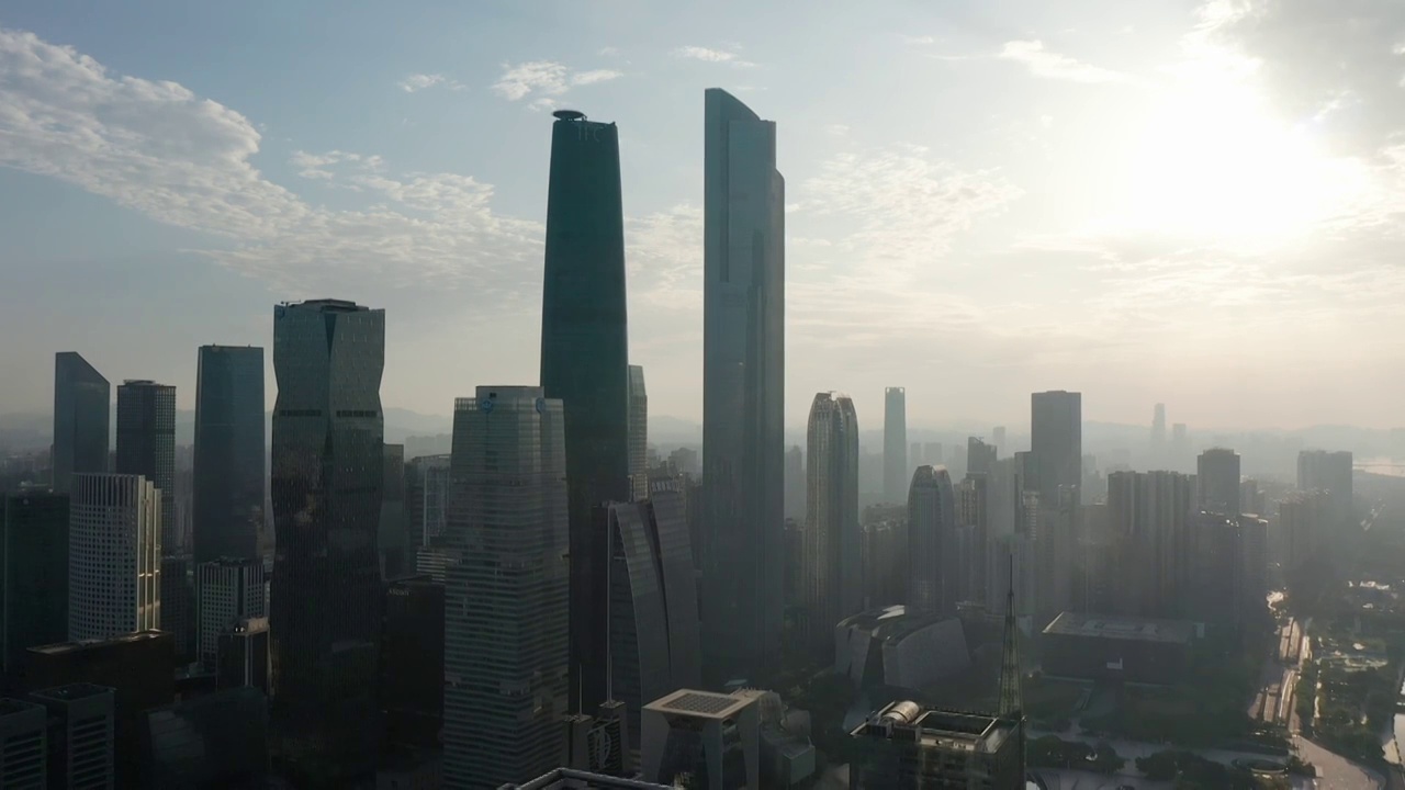 广州珠江新城视频素材