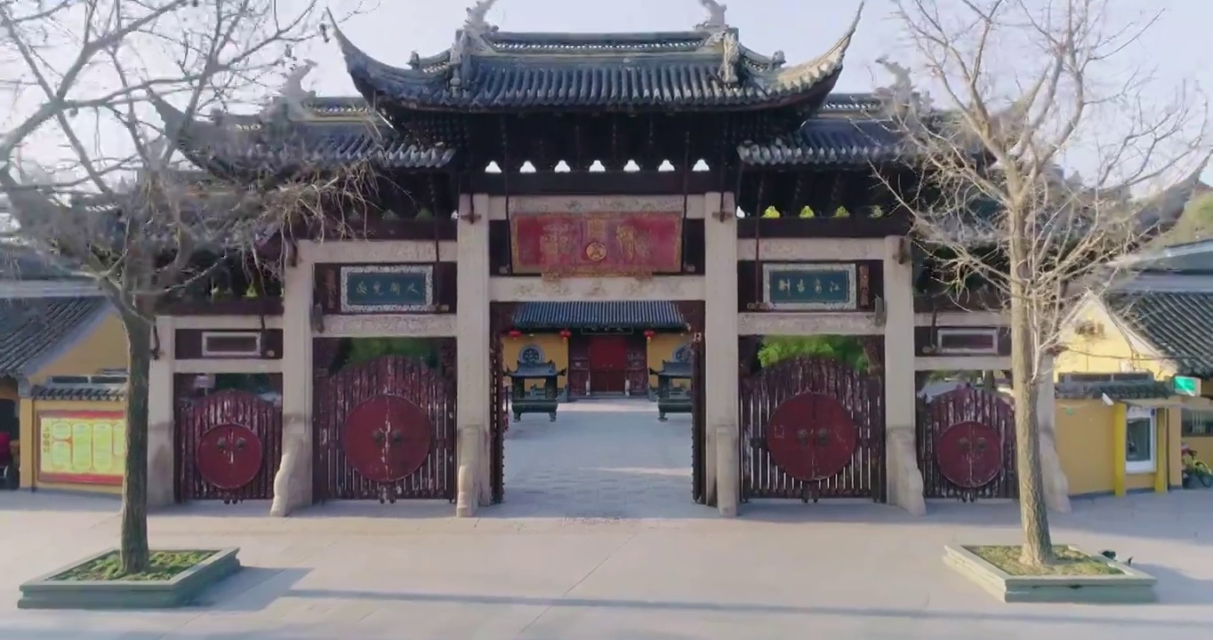 上海龙华寺建筑群视频下载