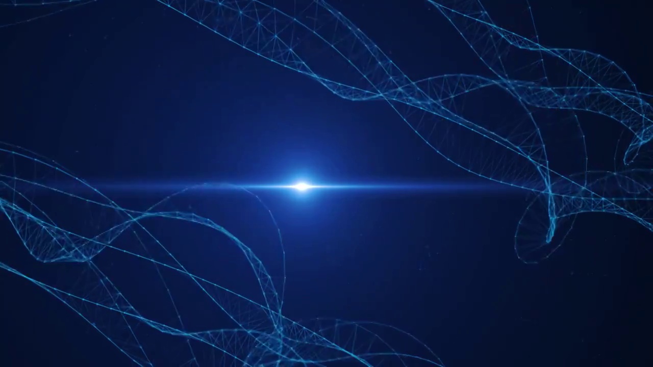 科技蓝粒子特效视频素材