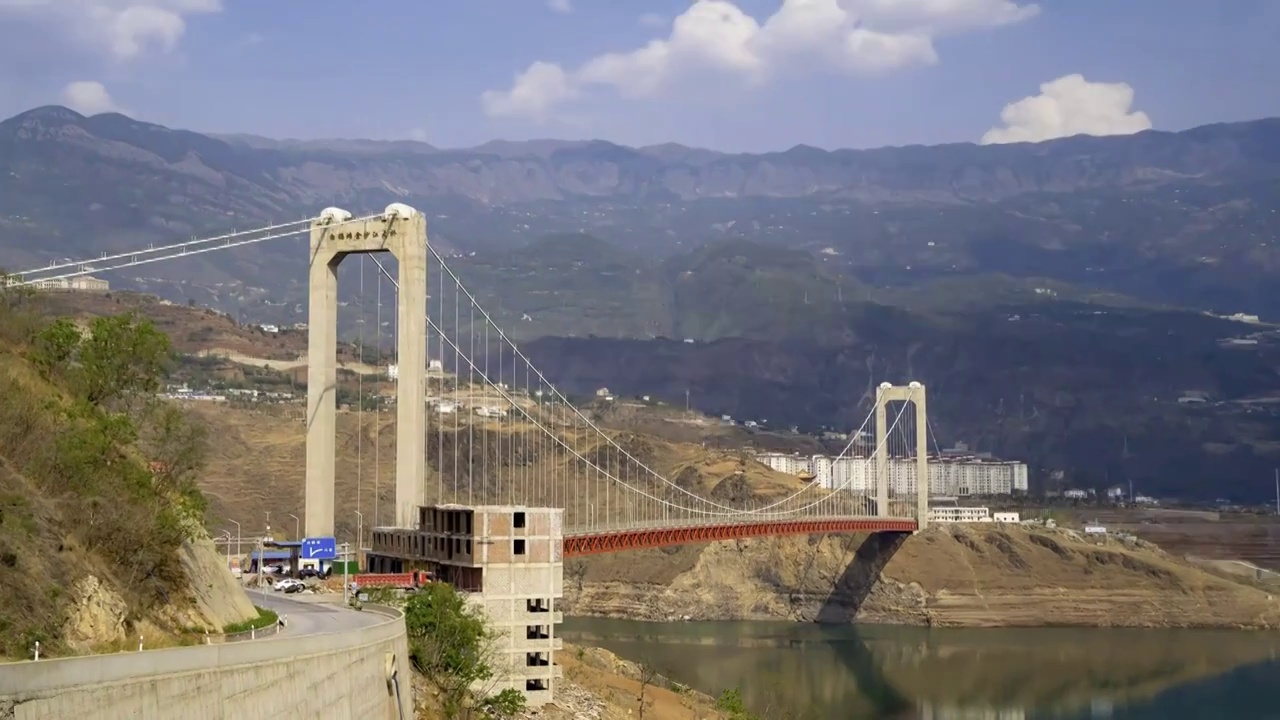 云南金沙江大桥8K延时视频素材
