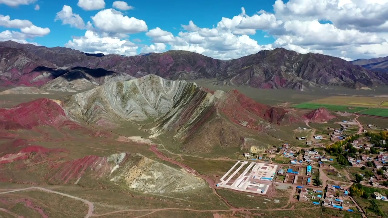 西藏拉萨林周县矿山视频素材