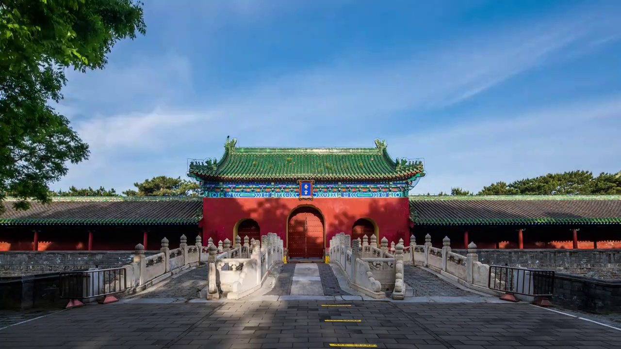 北京天坛公园4K延时拍摄视频素材