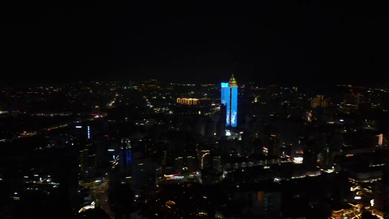 温州瓯江路夜景视频素材