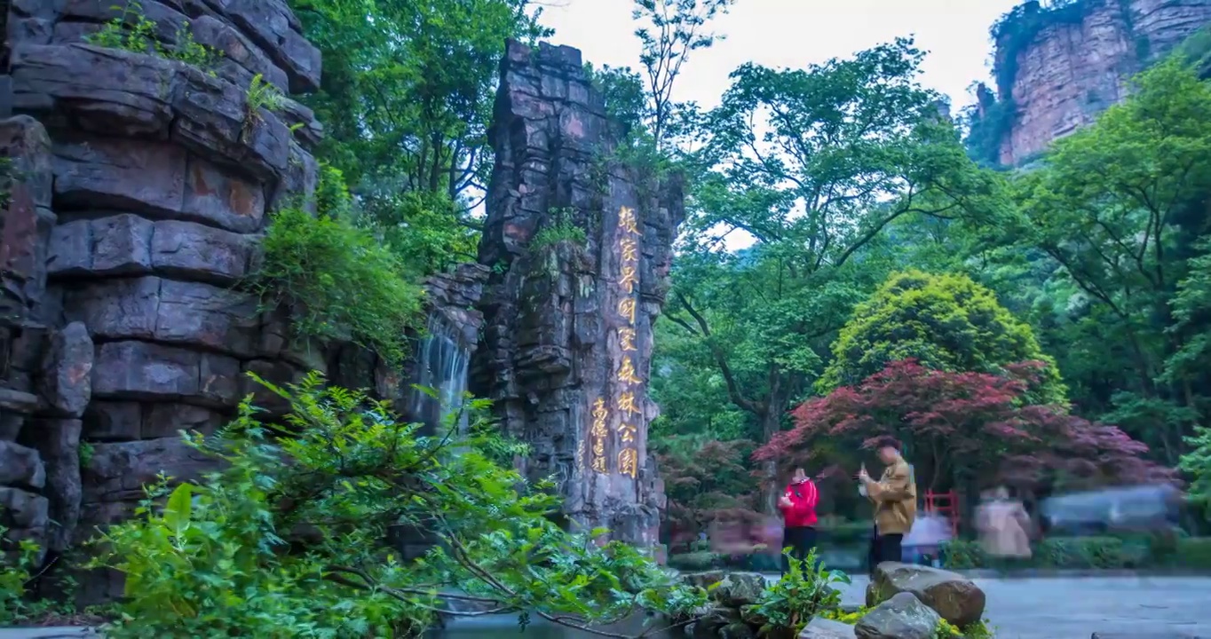 湖南省张家界国家森林公园景点视频素材