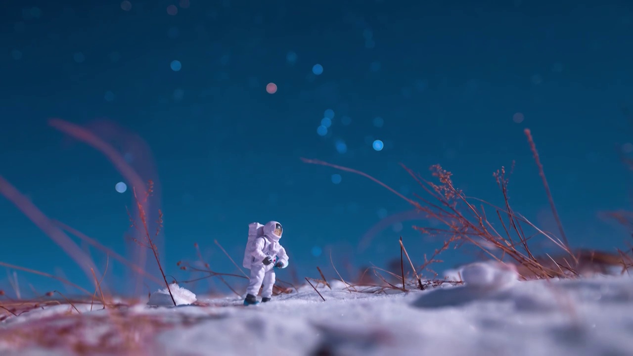 星空延时：宇航探索与猎户座星光视频素材