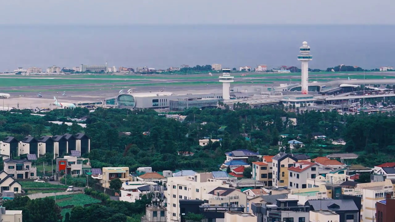 国际机场繁忙空港延时视频素材