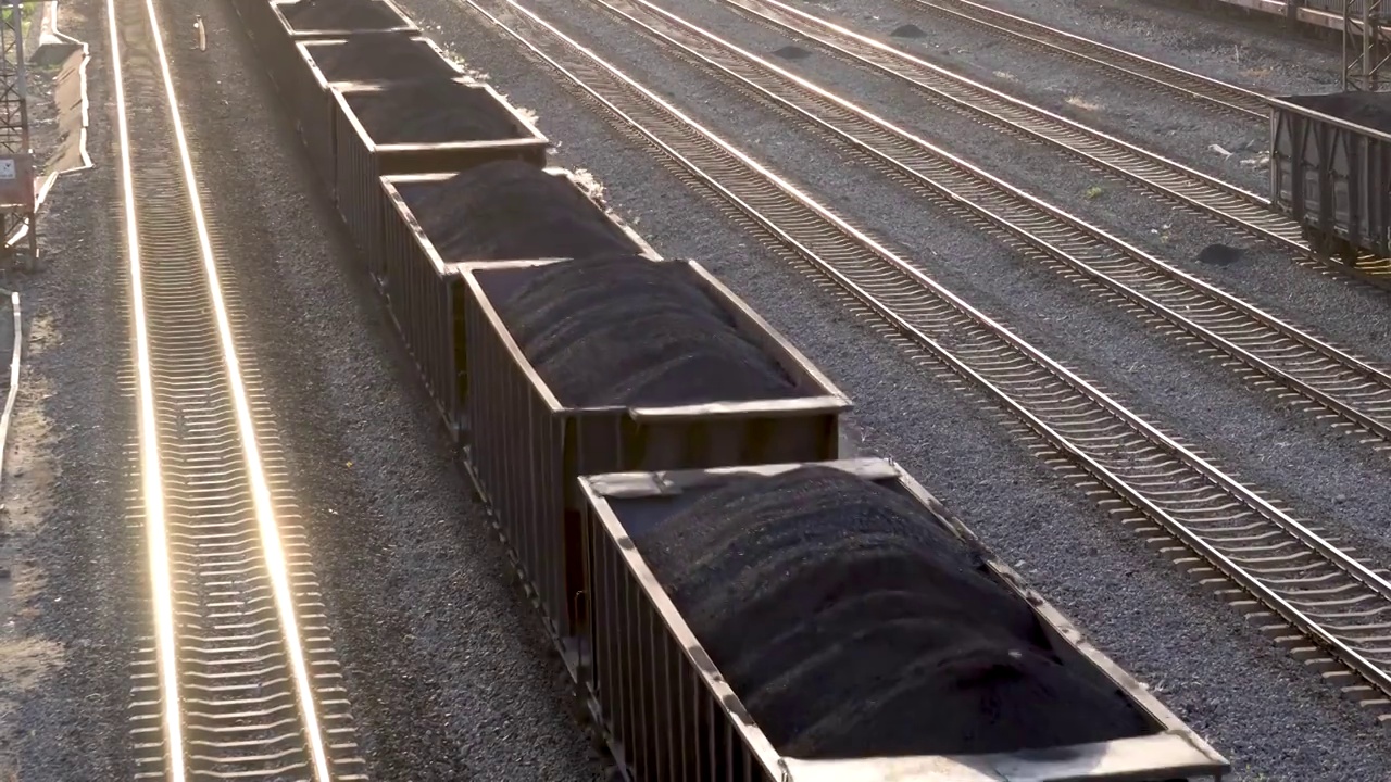 铁路货运编组站视频素材