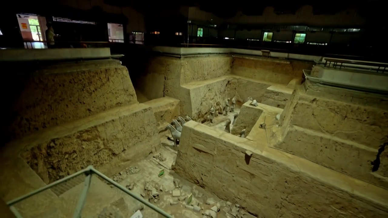 秦始皇陵兵马俑博物馆视频素材