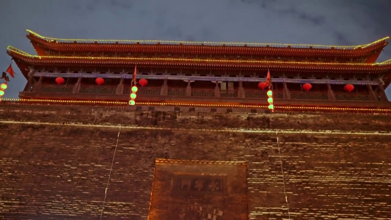 西安城墙永宁门视频素材