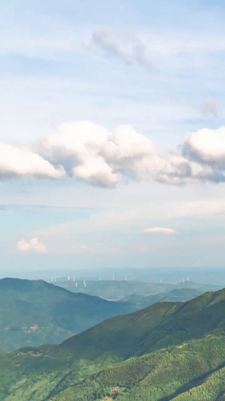 郴州泗洲山自然风光延时摄影云层翻滚视频素材