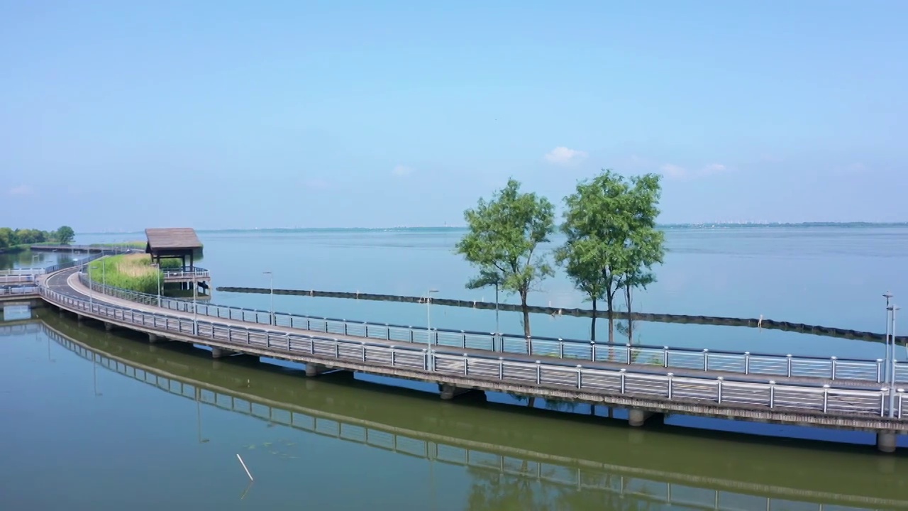 苏州园区阳澄湖半岛度假区风景视频素材