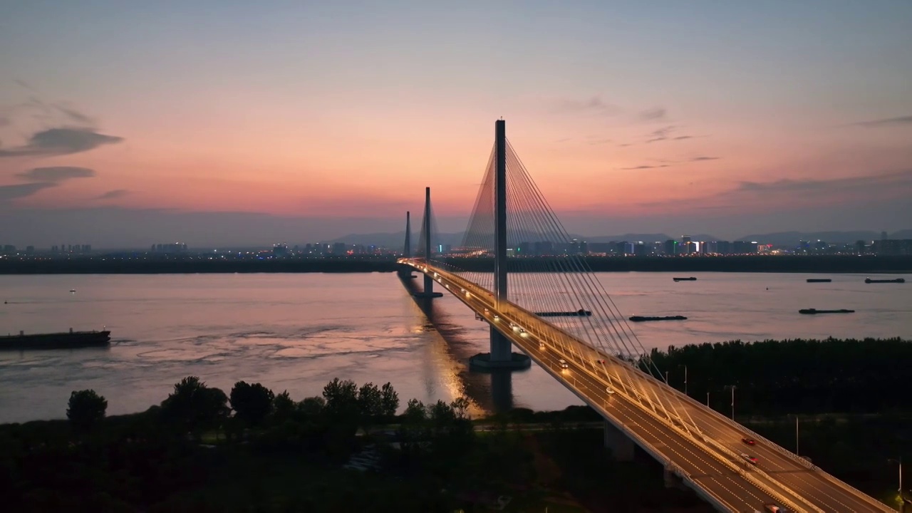 南京江心洲长江大桥视频下载