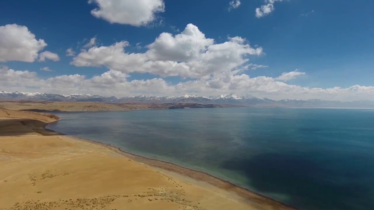 西藏阿里玛旁雍措湖视频下载