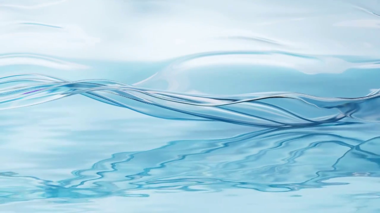 水面上飘动的布料3D渲染视频素材
