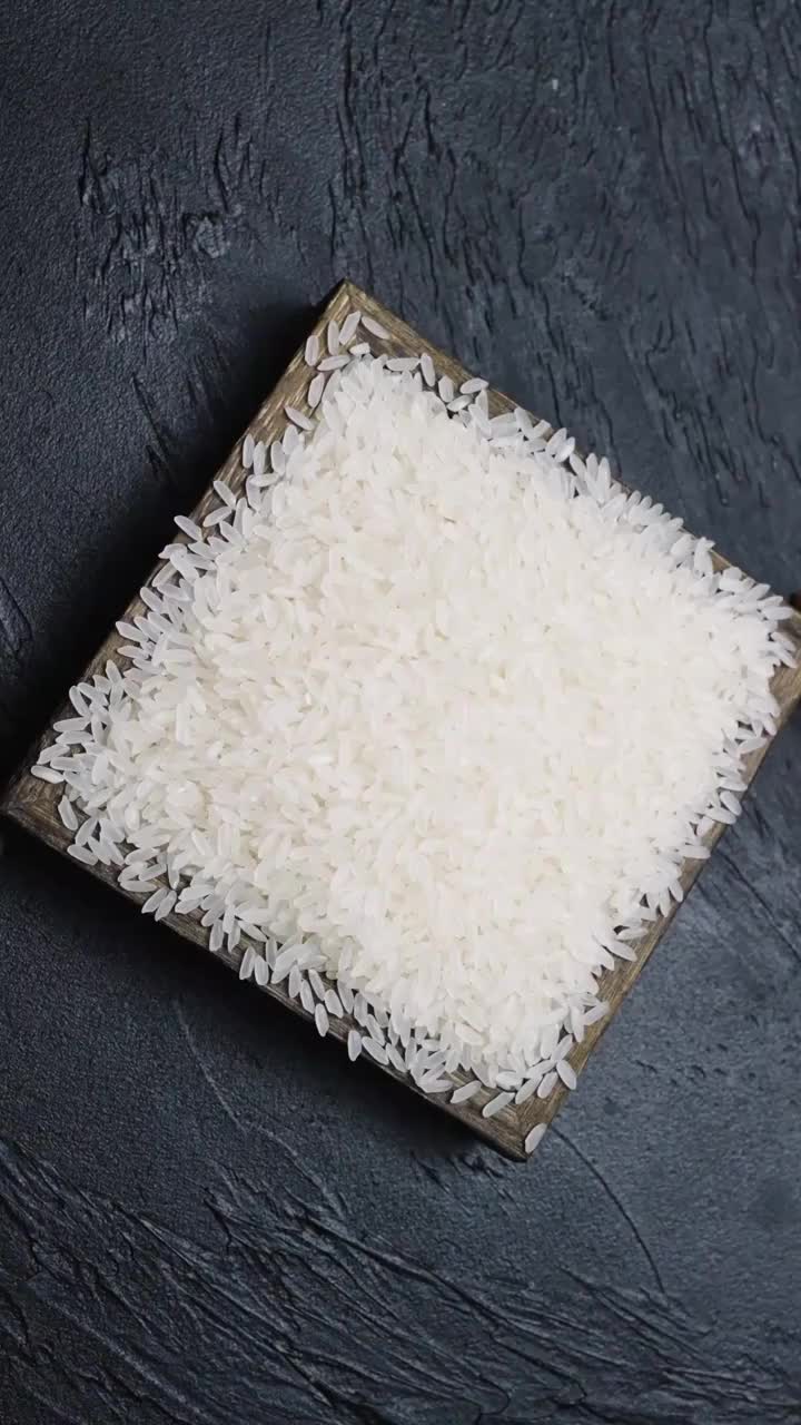 大米米饭慢动作竖版集锦（合集）视频素材