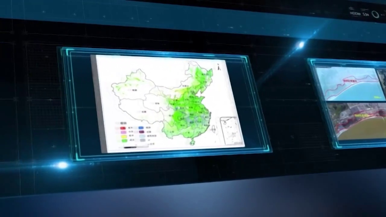 中国航空航天地球模型动画视频素材
