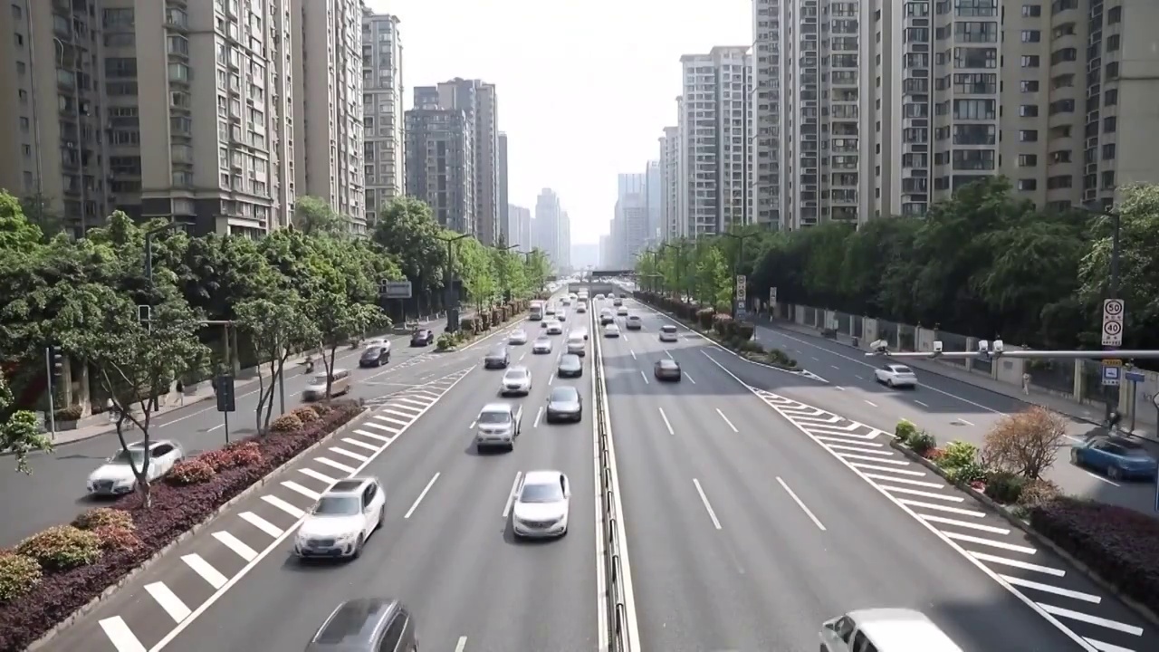 中国疫情后经济恢复风貌视频素材