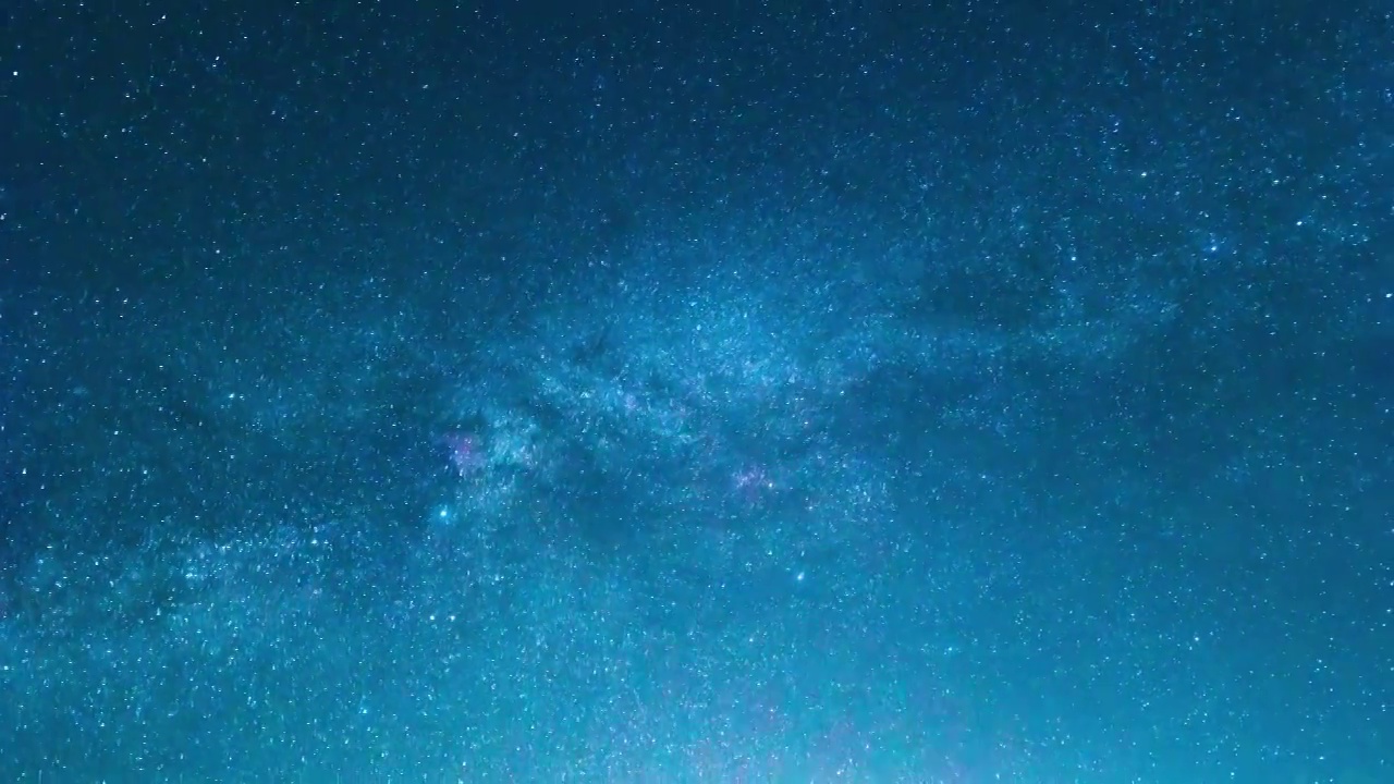 夜晚星空银河延时摄影4k空镜视频素材