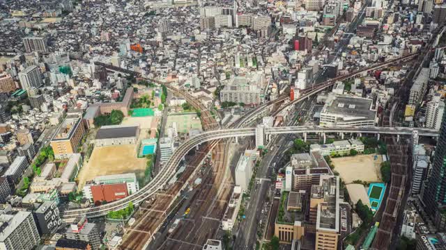 日本大阪交通延时视频素材