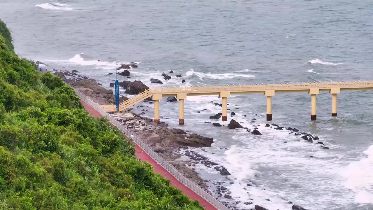 广西防城港怪石滩风光视频素材