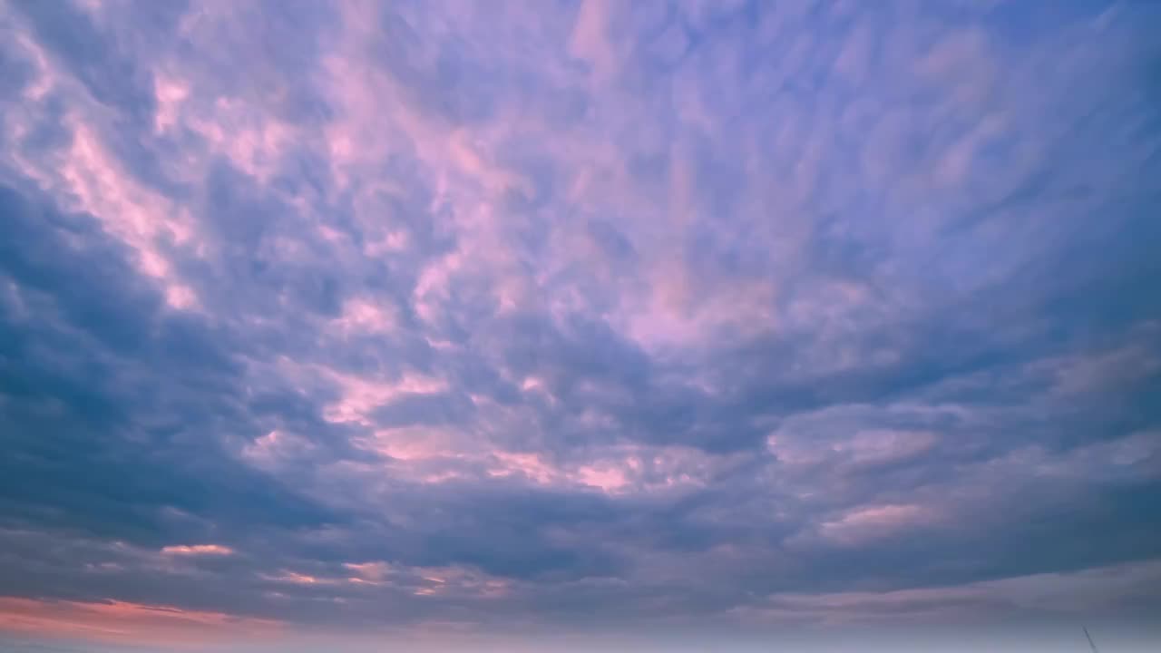 蓝天 白云 云朵 云彩 云层 日落         晚霞 火烧云 红云 云海视频素材