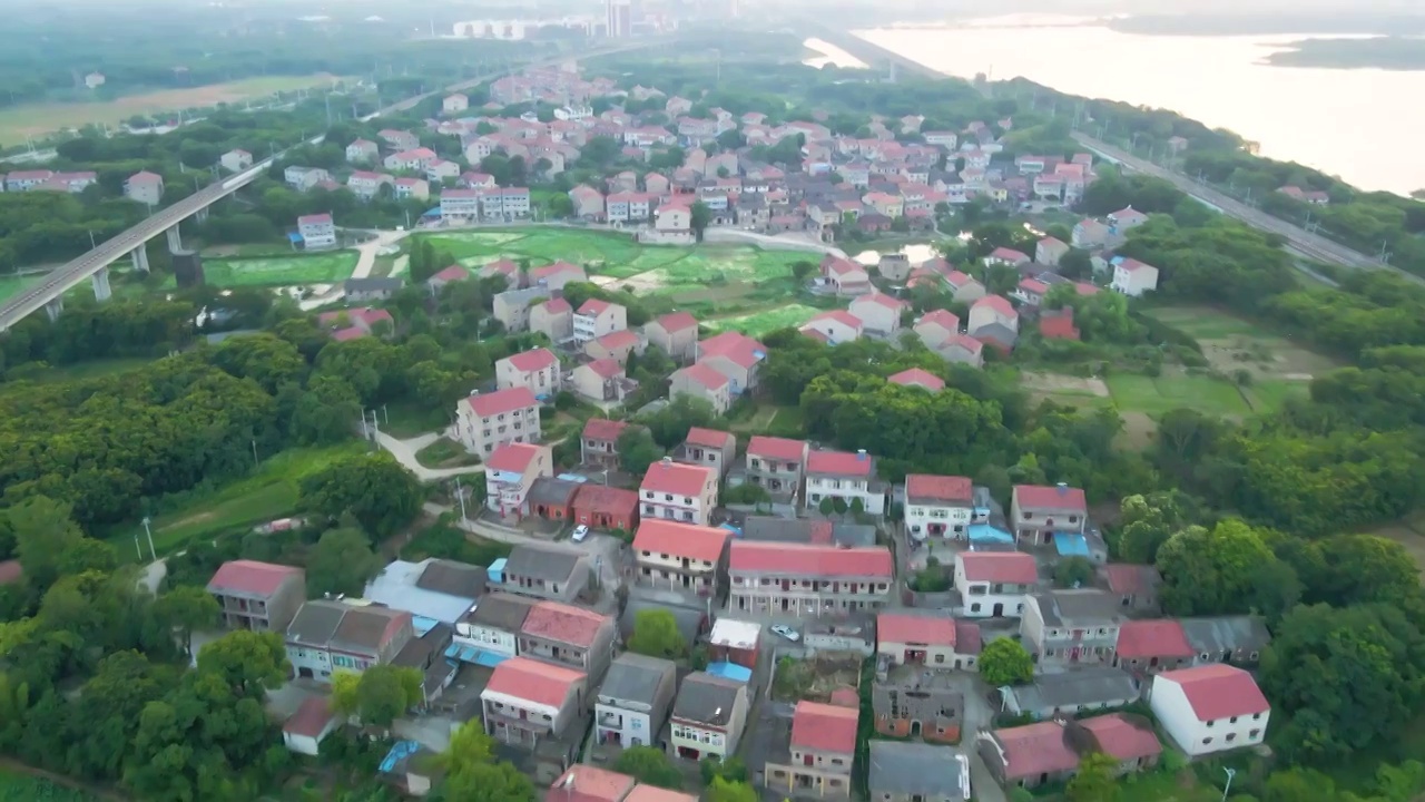 中国美丽乡村自然地理风光视频素材