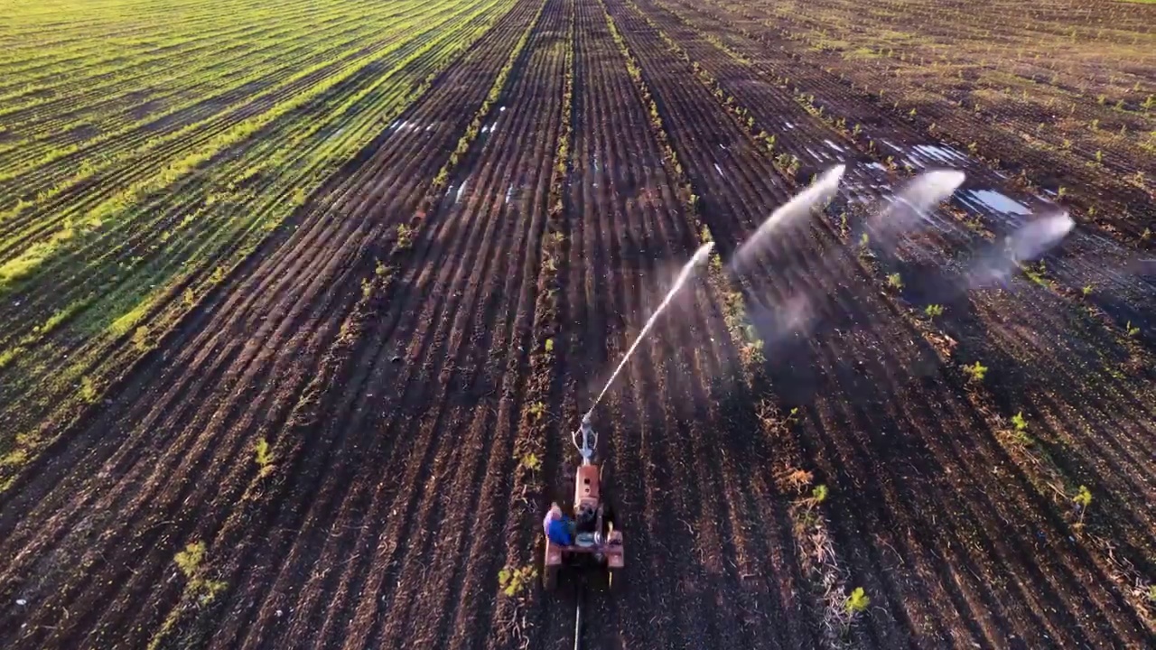 农田灌溉视频素材