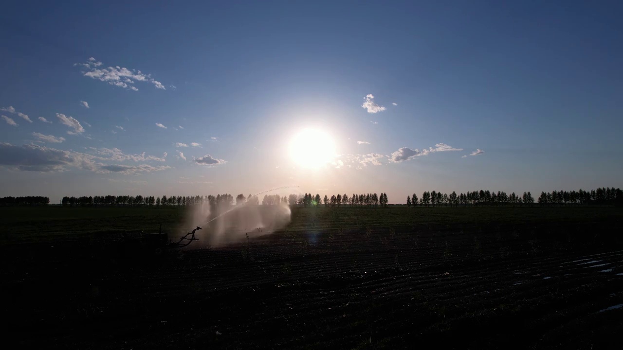 农田灌溉视频素材