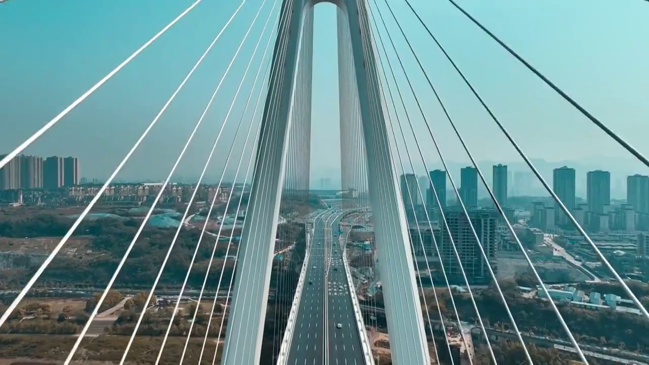 重庆白居寺大桥航拍视频素材