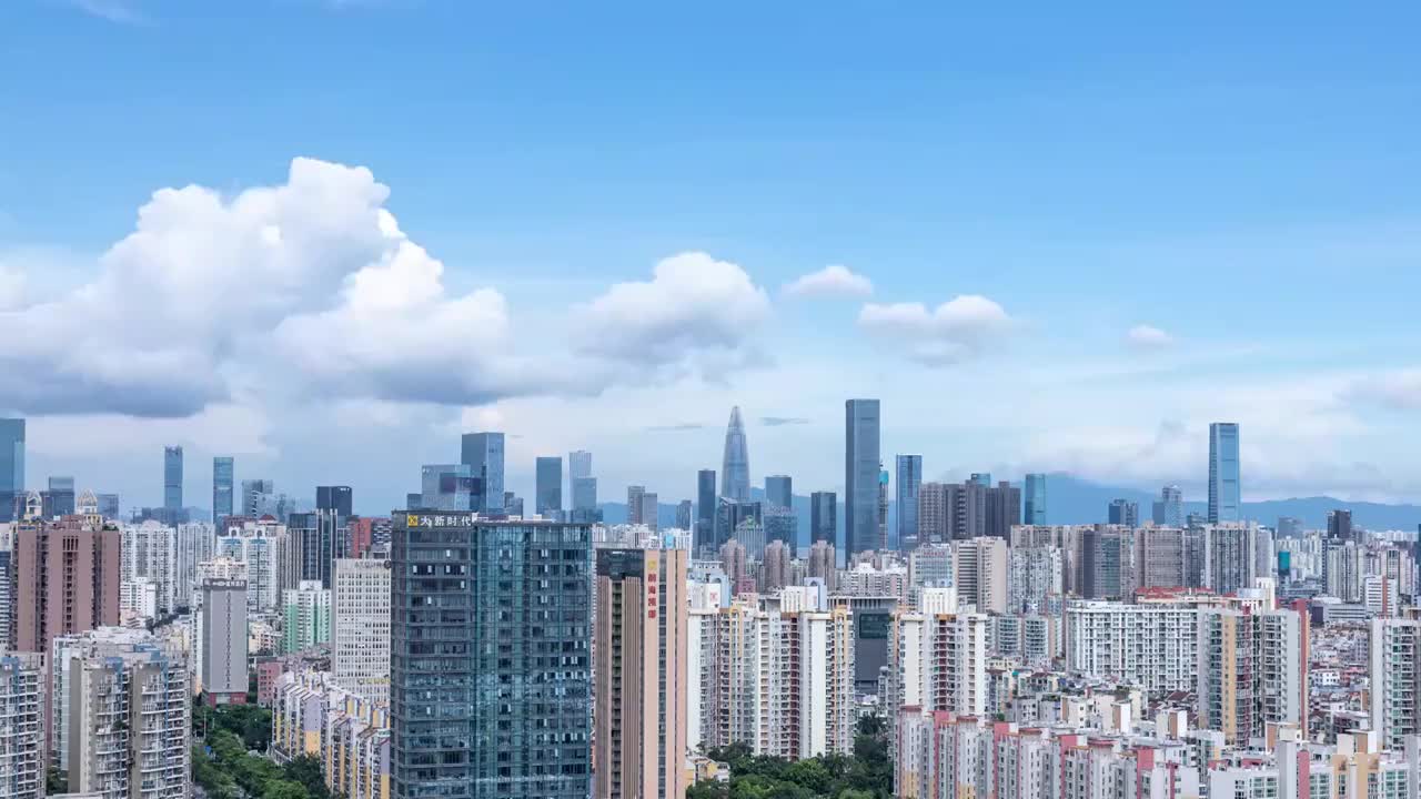 深圳后海城市风光延时视频素材