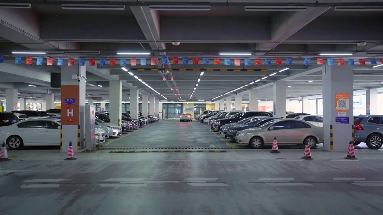 机场的室内停车场视频下载