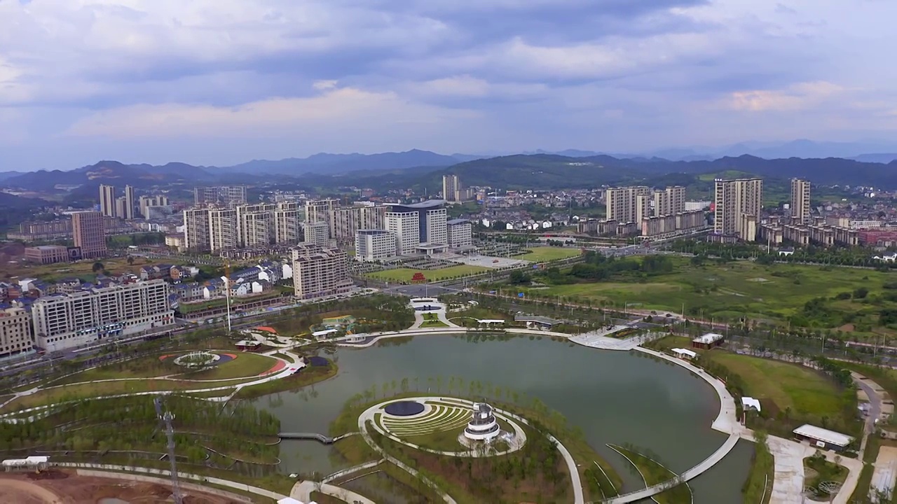 广丰北湖公园视频素材