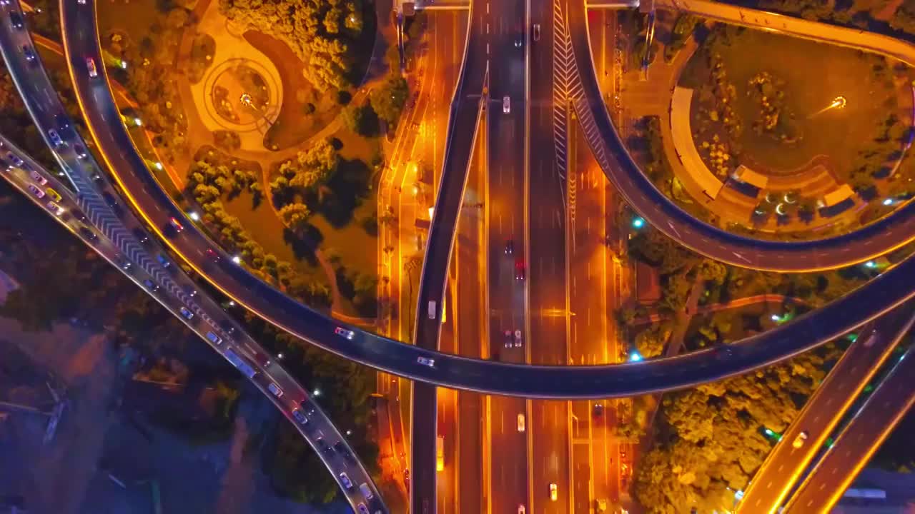 4K 上海 汶水路 高架桥 交通 航拍 视频视频素材