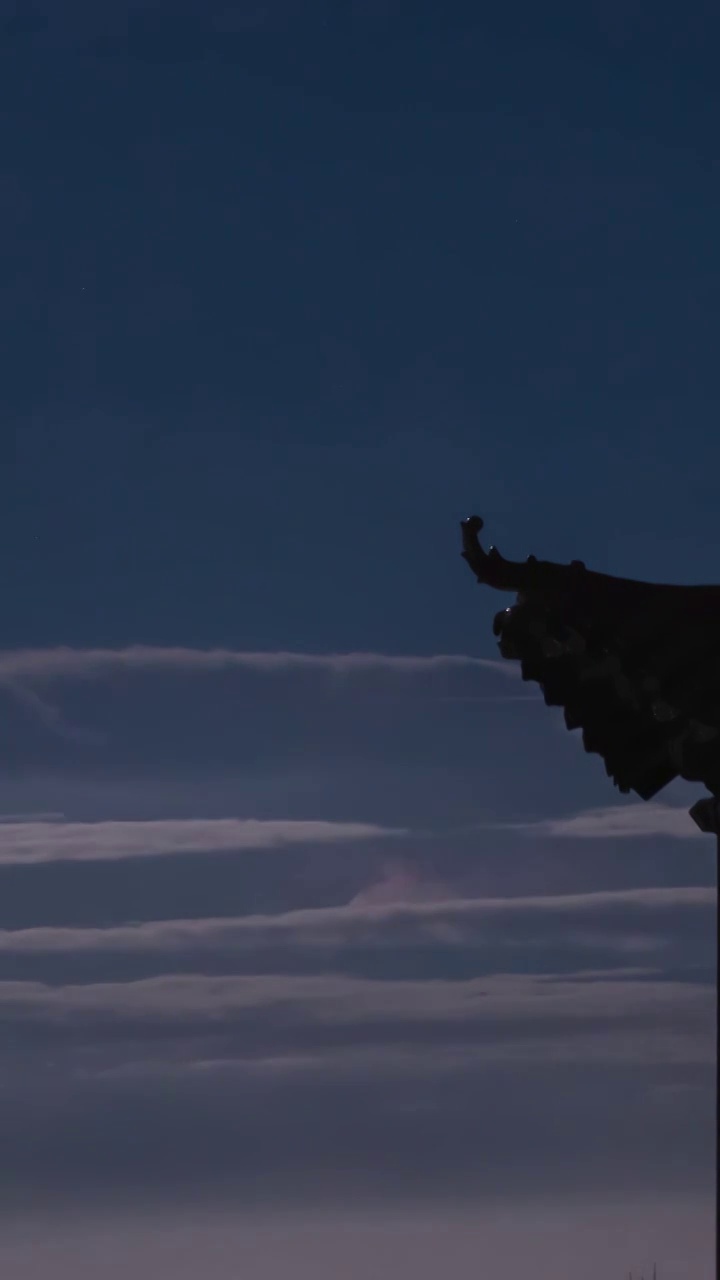 天象延时：房山地质公园星空与雷电视频素材