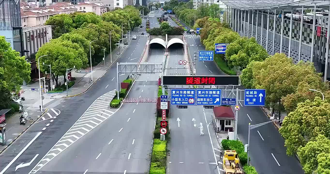 上海空城素材视频下载