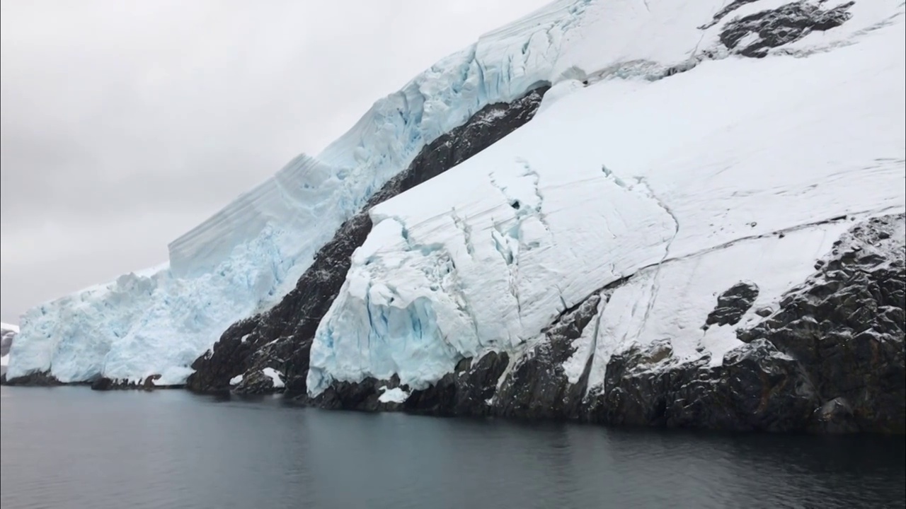 利马水道的冰川视频素材