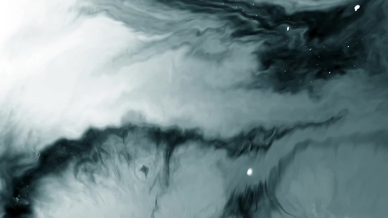 黑白水墨流动抽象概念视频素材