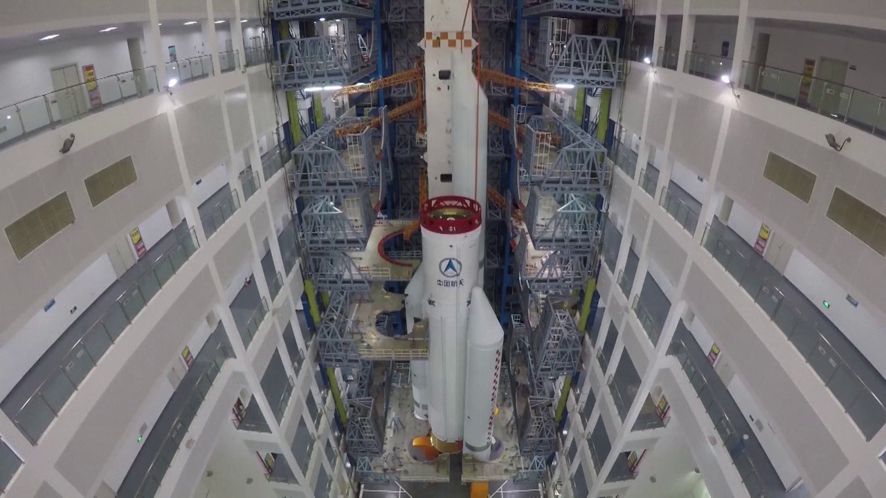 中国航空航天问天实验舱人造卫星三维动画（选编）视频素材