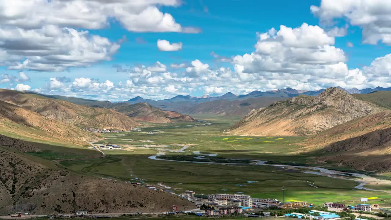 西藏邦达草原光影视频下载