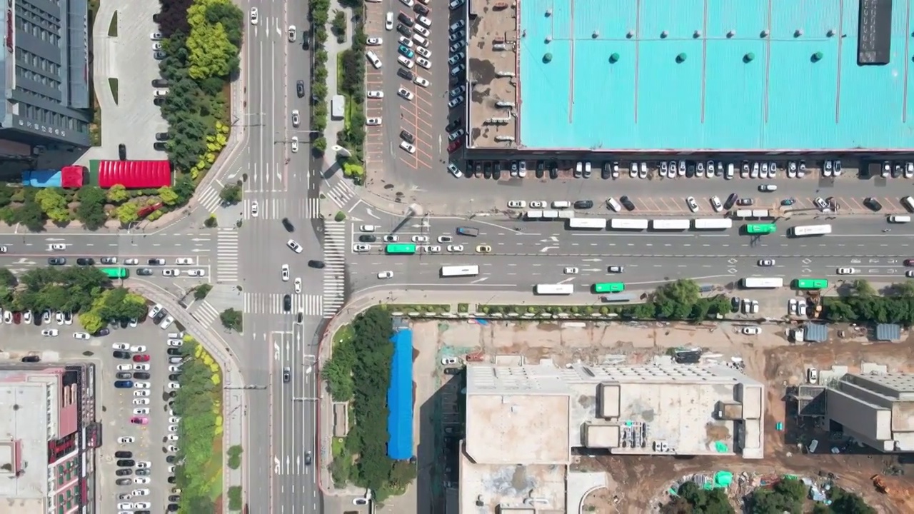 大街 道路 俯拍 大道 城市交通 路网视频素材
